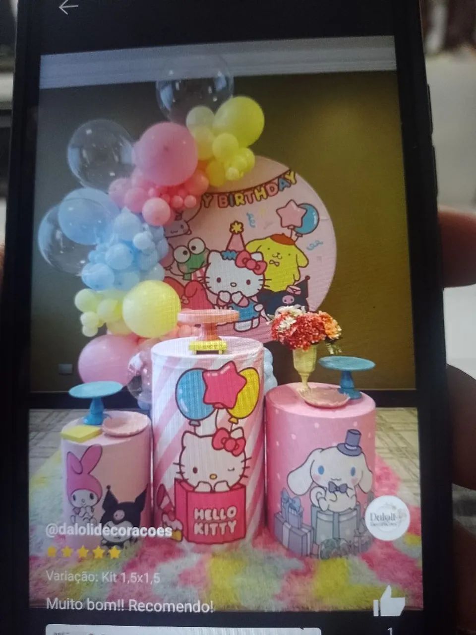Kit decoração helloo Kitty 