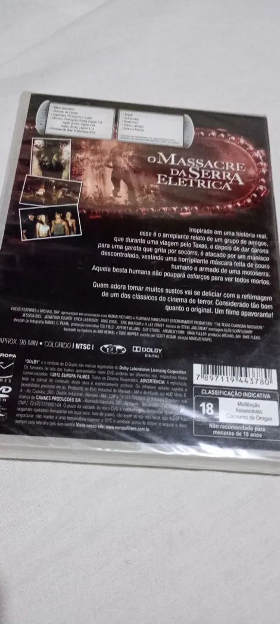 DVD Original Lacrado O Massacre da Serra Elétrica  - Foto 2