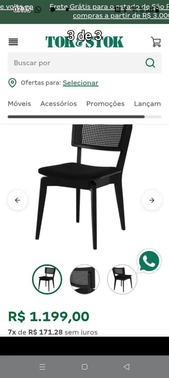 Cadeira Ares Tok stok 
