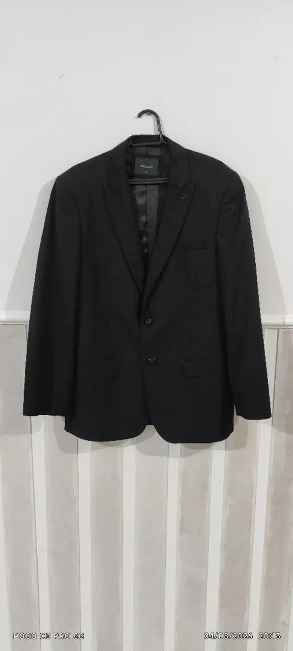 Blazer masculino novo em algodão 