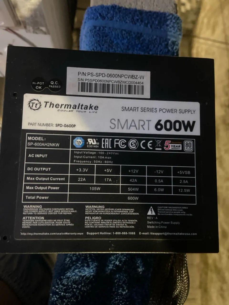 Fonte Thermaltake Smart Series 600W - Foto 2