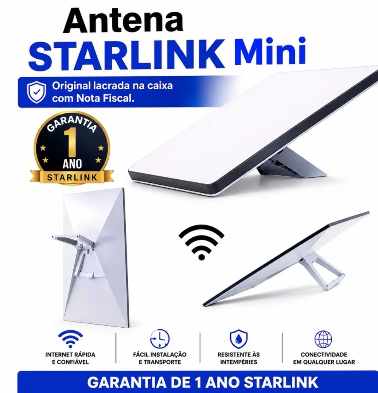 Kit Starlink mini com ROUTEADOR Starlink ANATEL - Foto 4