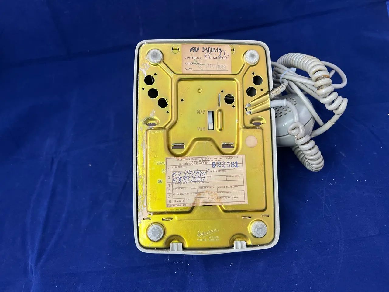 Telefone de Disco Ericsson Bege Vintage  - Foto 5