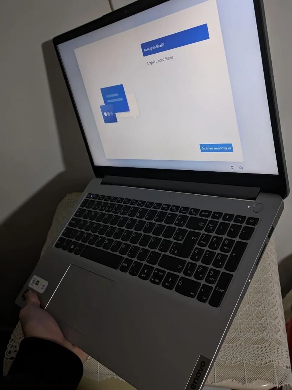Vendo notebook Lenovo IdeaPad 15,6 polegadas, em ótimo estado, pouco uso - Foto 2