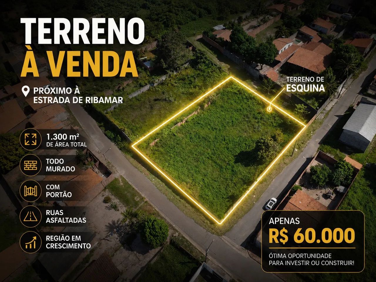 1300m2 por R$ 50mil - Foto 3