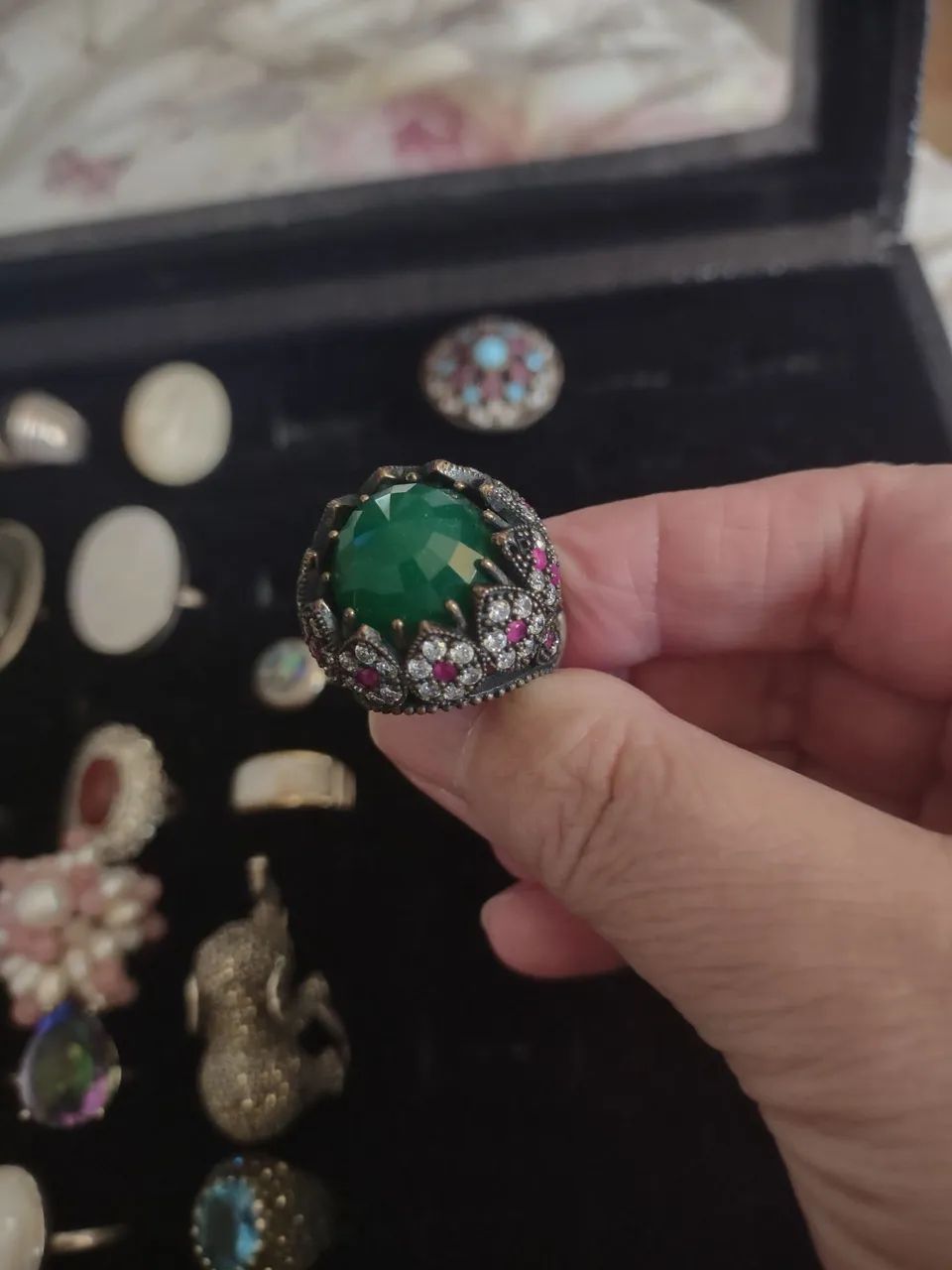 Lindos Anéis de prata com pedras - Foto 3