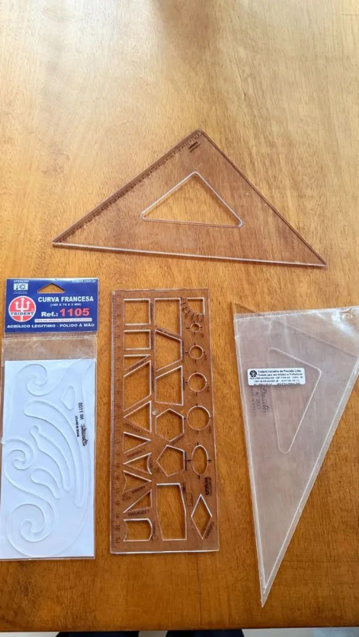 Kit Régua Geometrica /Escalímetro e Esquadro  - Foto 5
