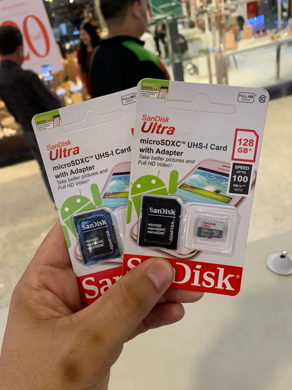Original SanDisk 128GB Memory Card423878252456192001