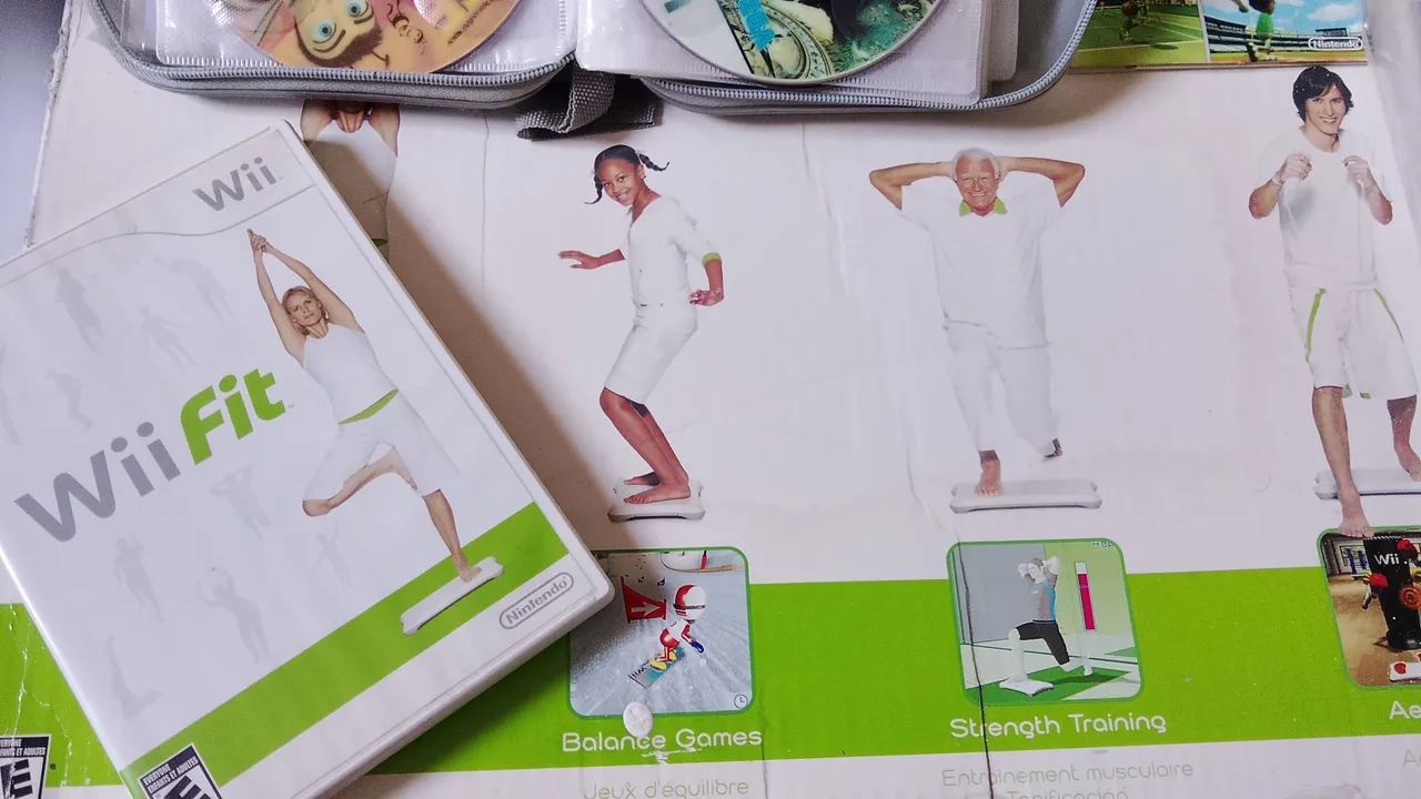 Game Nintendo Wii Completo + Prancha Wii Fit + Motion Plus +