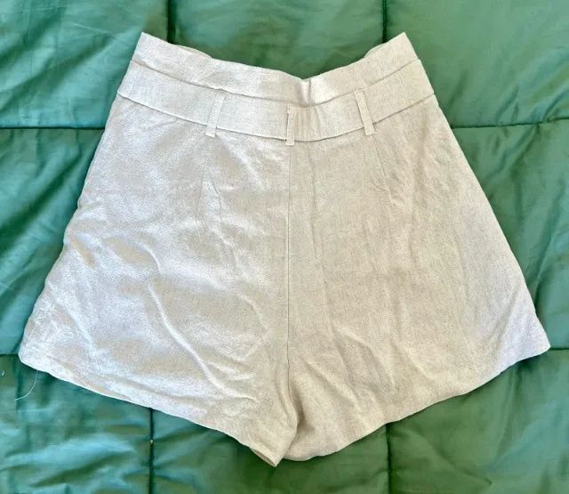 Shorts Creme Alfaiataria S - Foto 2
