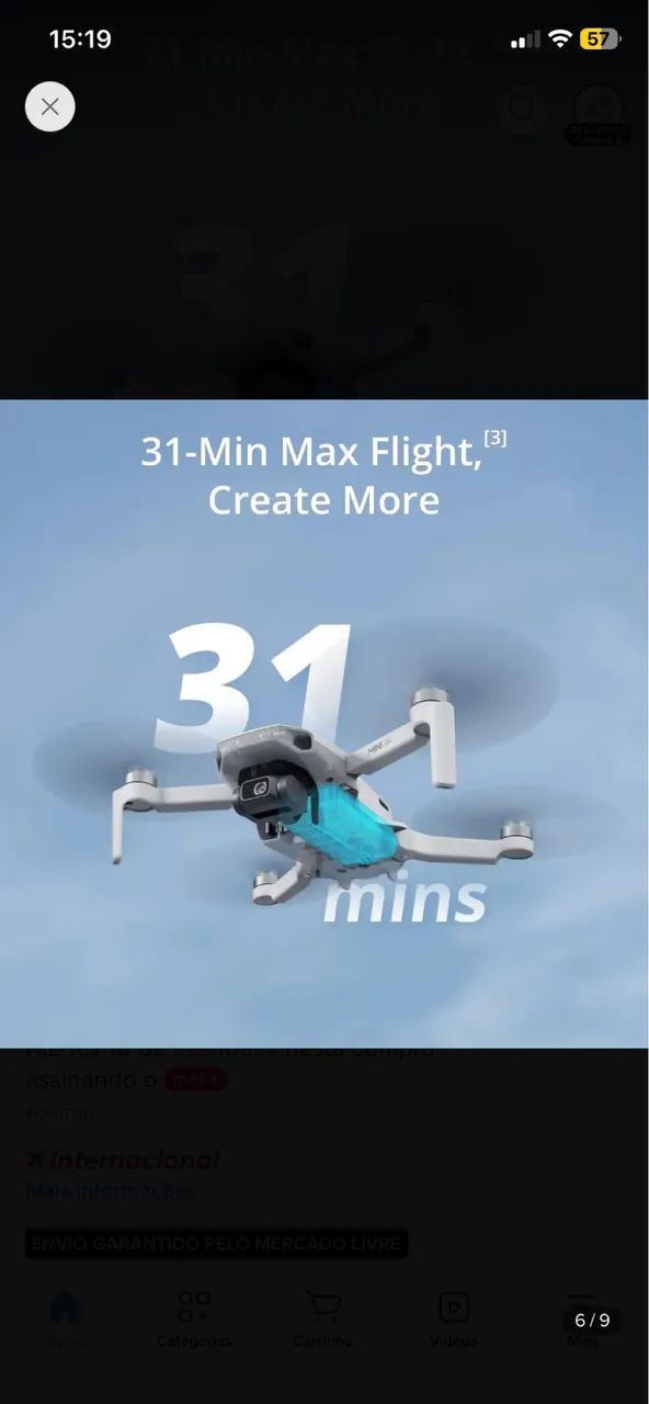 Drone DJI mini 4k - Foto 2