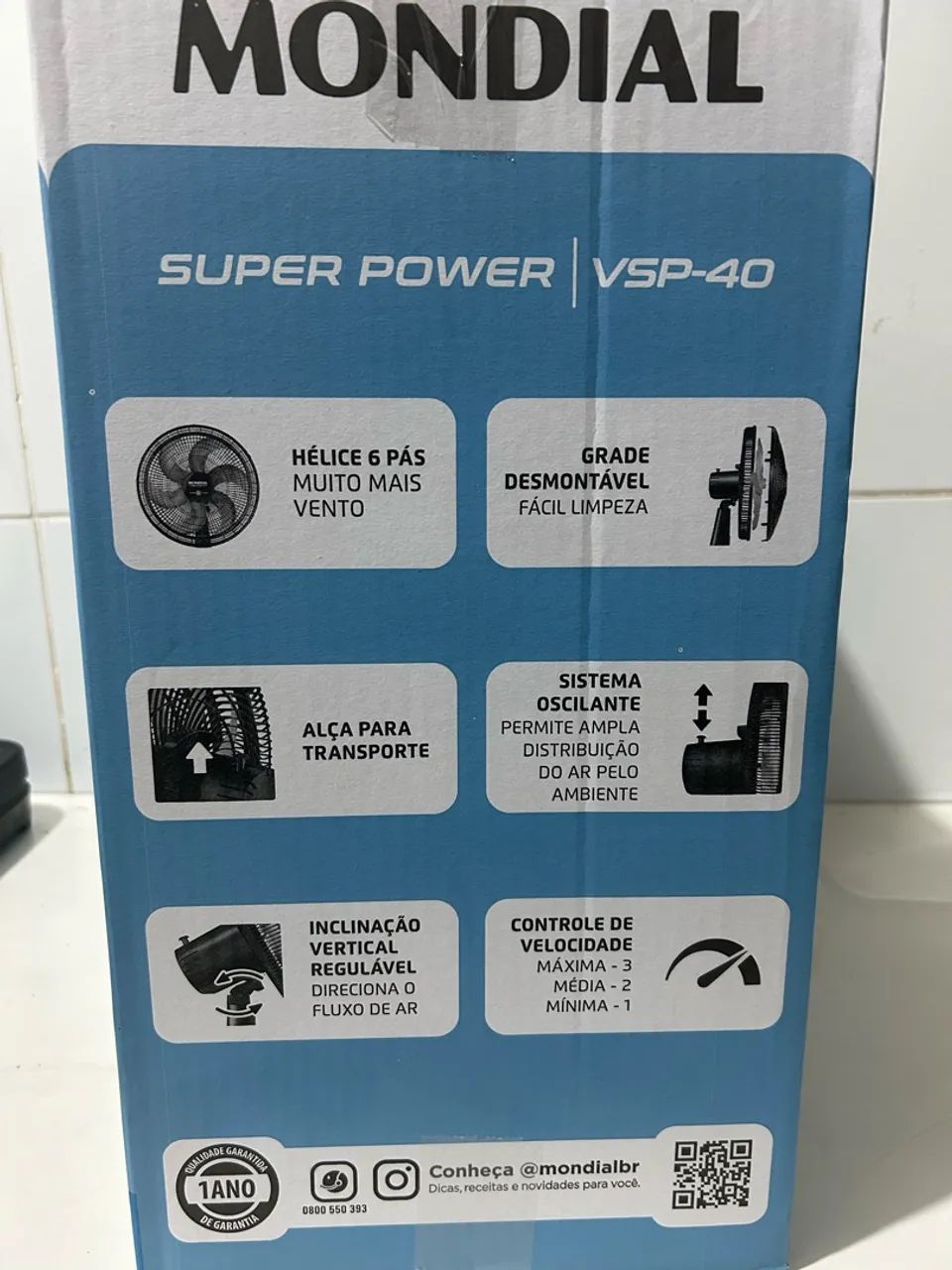 Ventilador nunca usado ,novo zero  - Foto 3