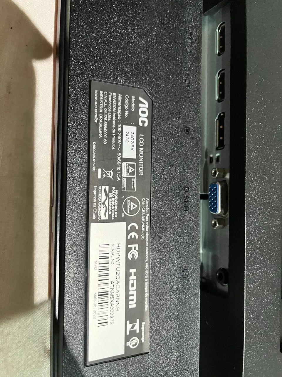 MONITOR LCD AOC 24G2 - Foto 5