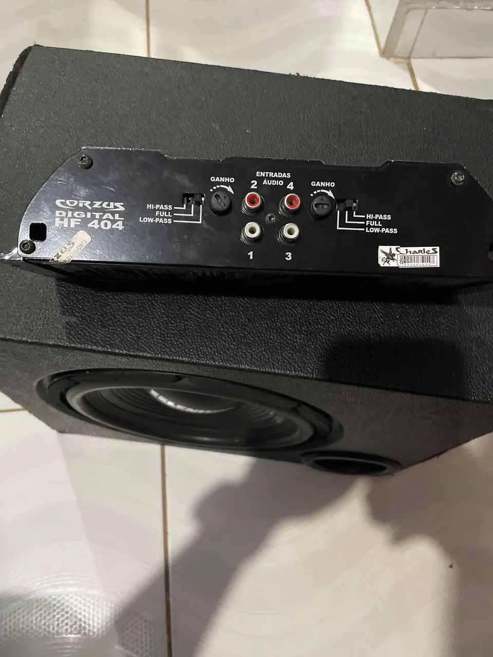SUBWOOFER 10? COM CAIXA E MÓDULO HF404 - Foto 4