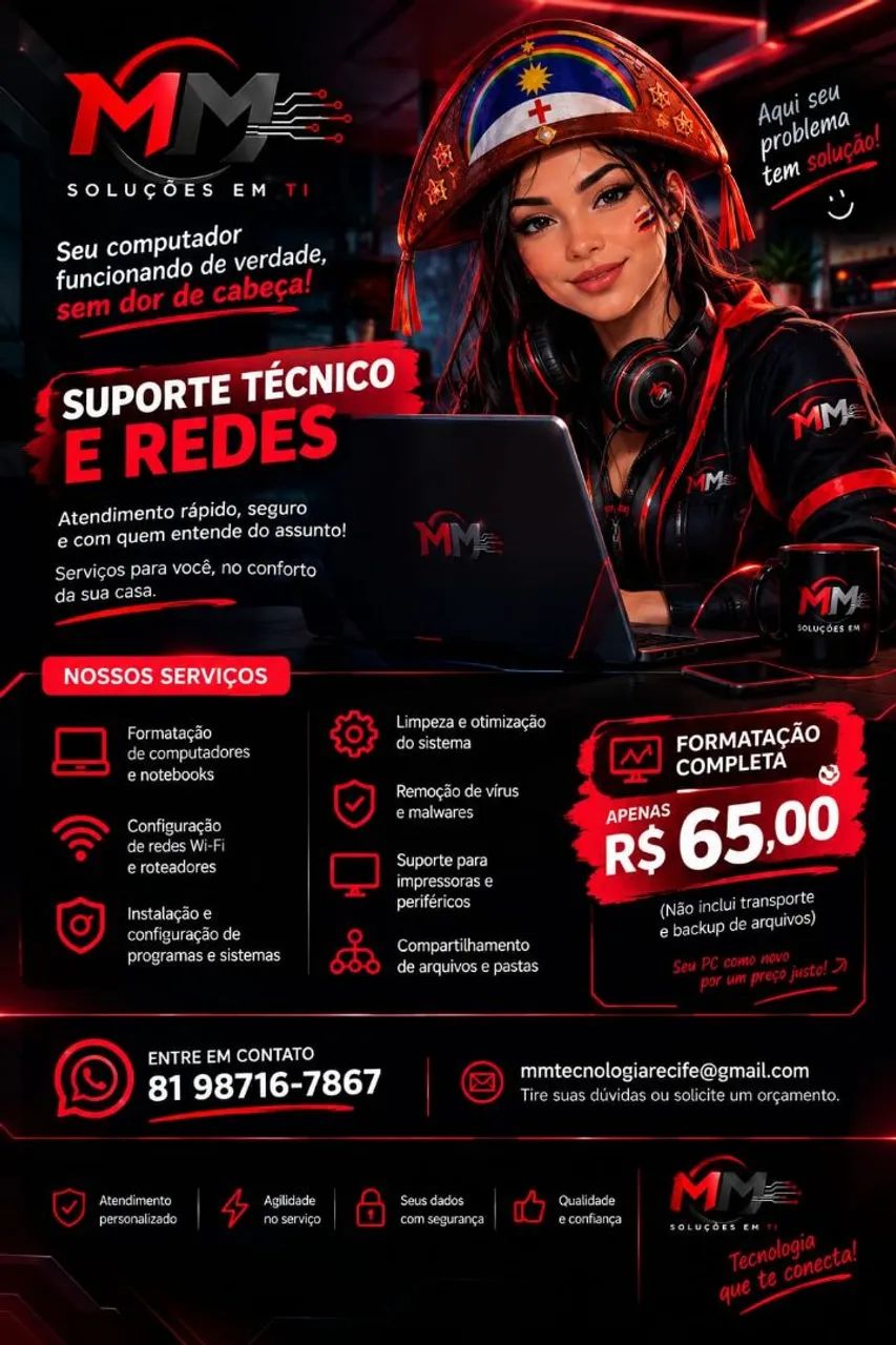 SUPORTE TÉCNICO DE INFORMÁTICA E REDES | MM SOLUÇÕES EM TI - Foto 2