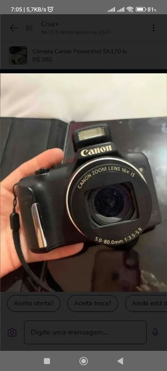 Câmera digital Canon sx170is. - Foto 3