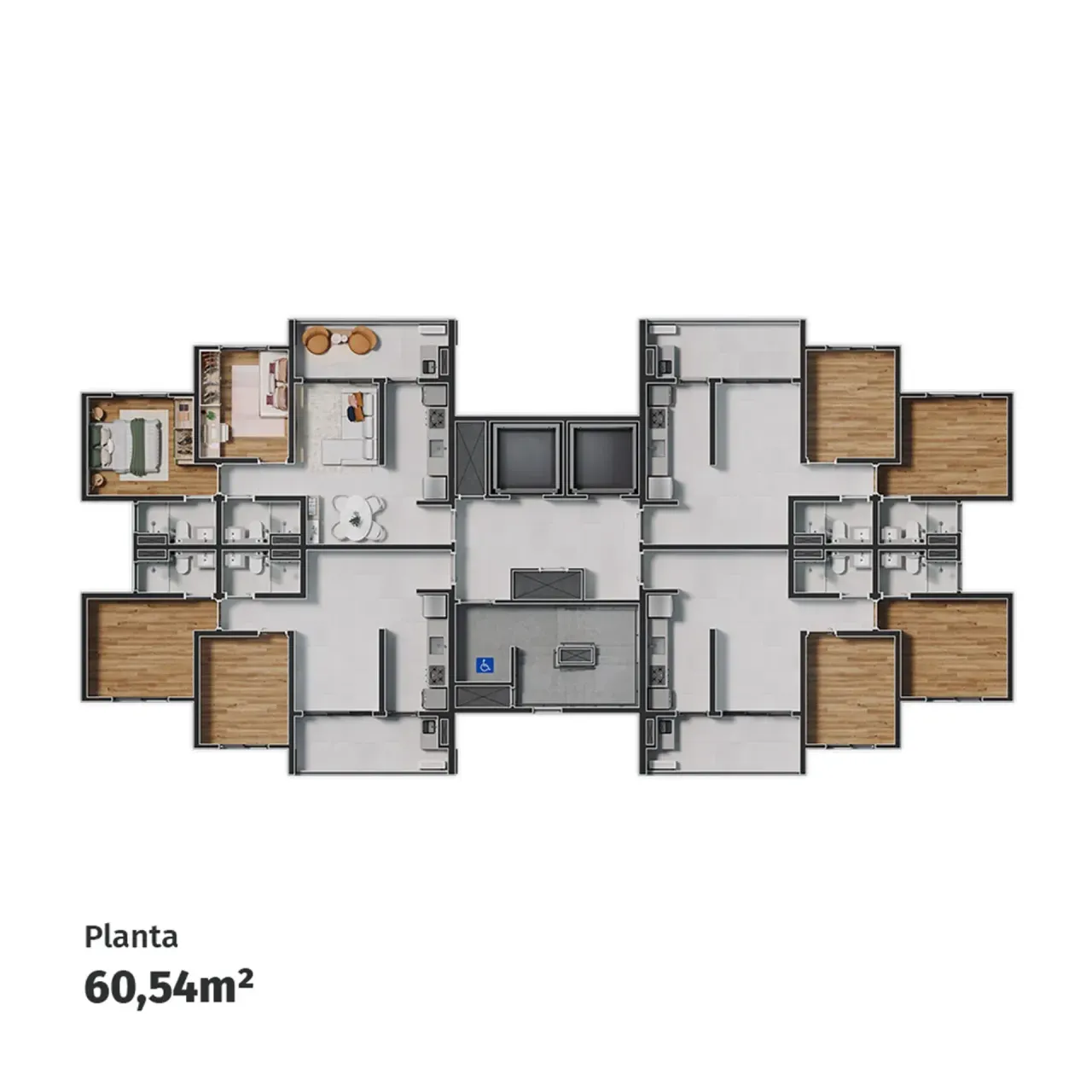 PLANTA 60m²