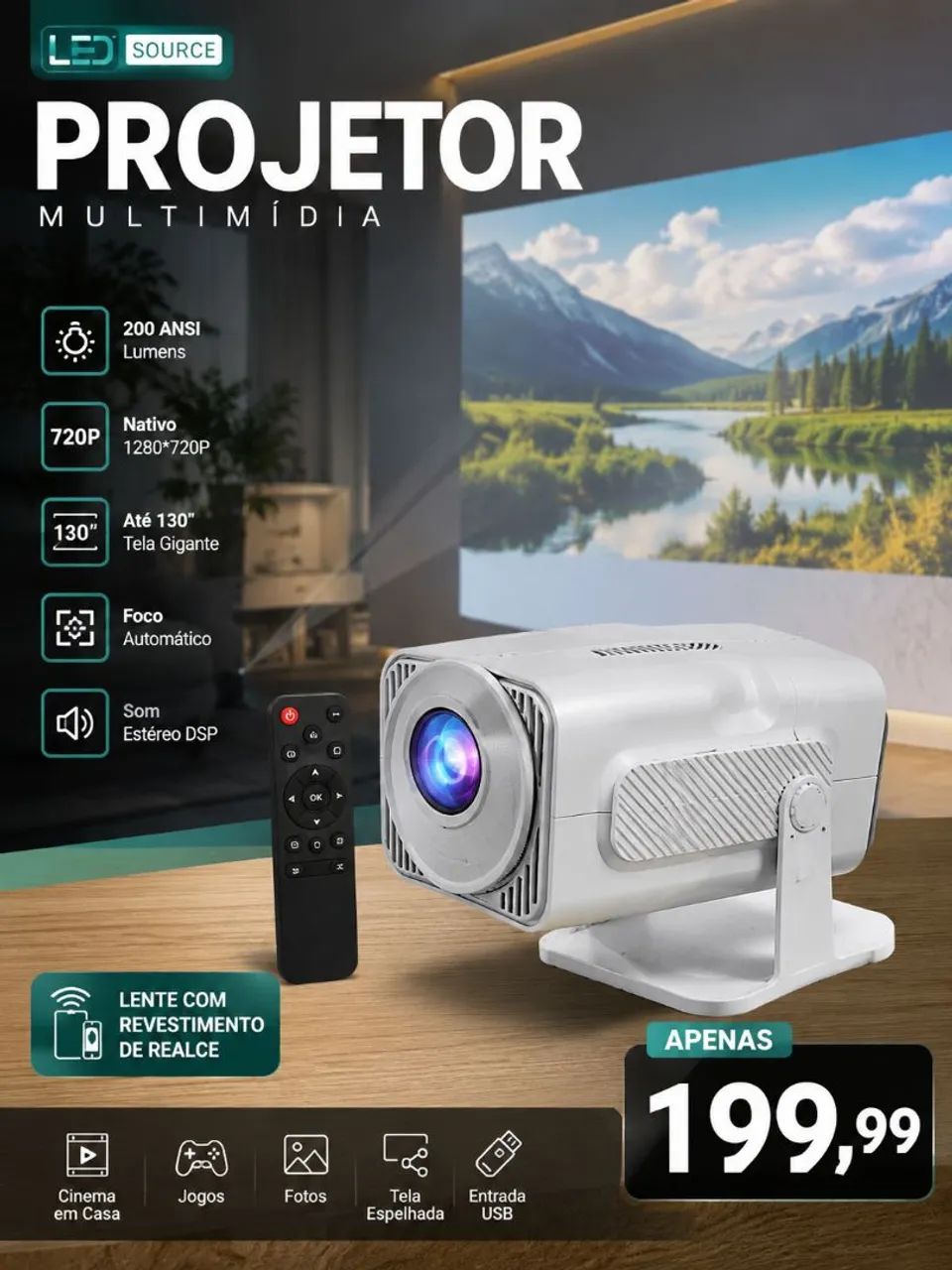 Projetor  - Foto 2