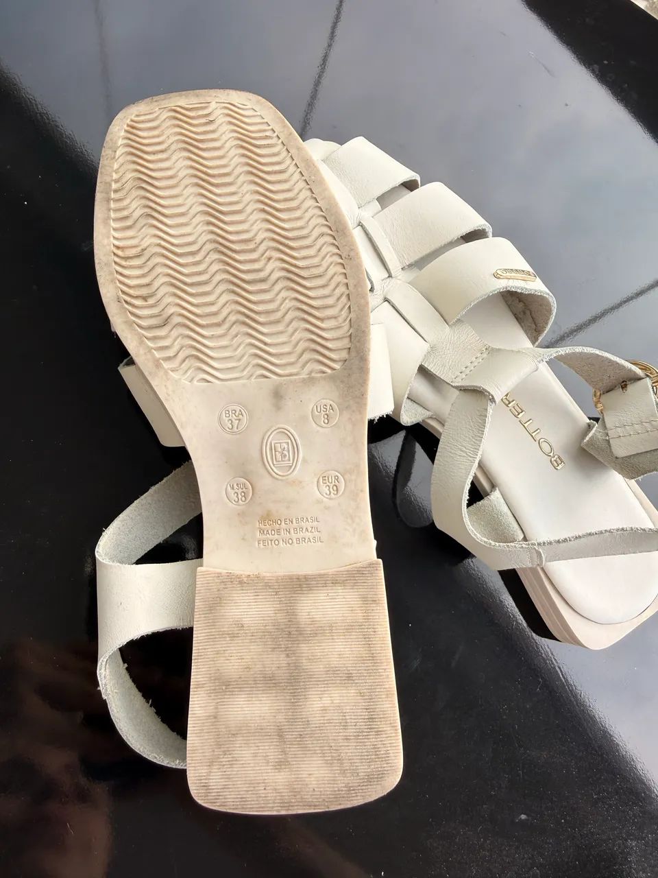 Rasteirinha de couro - Foto 4