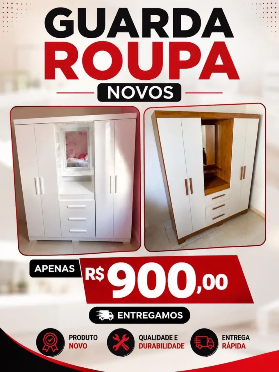 GUARDA ROUPA NOVOS 