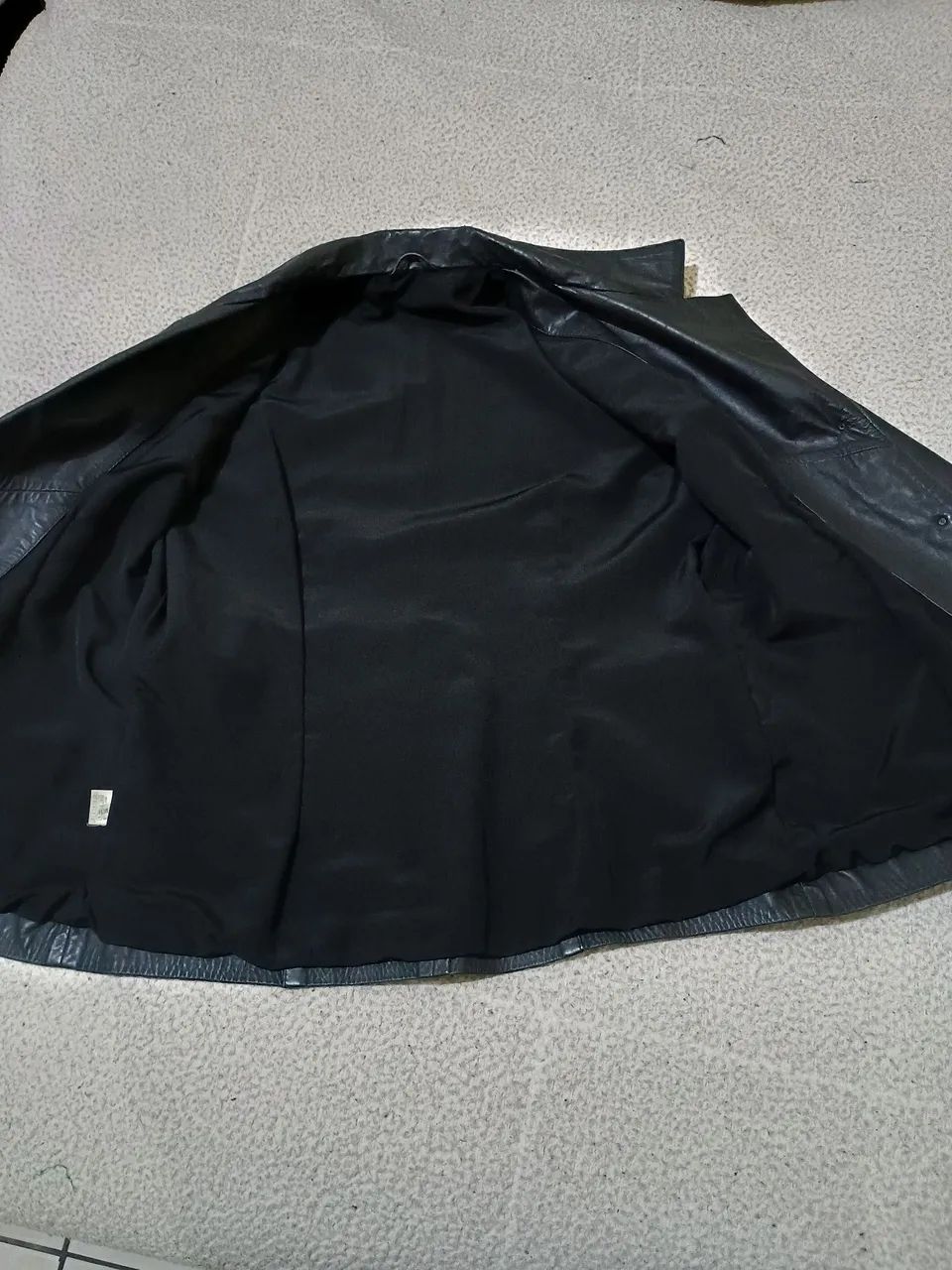 Blazer Vintage Le Cuir Couro Legítimo Preto M - Foto 5