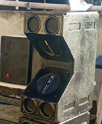 :Kit 4 Caixas Line Array WGK LA 210 Completo - 3 Drivers Oversound Por Caixa!