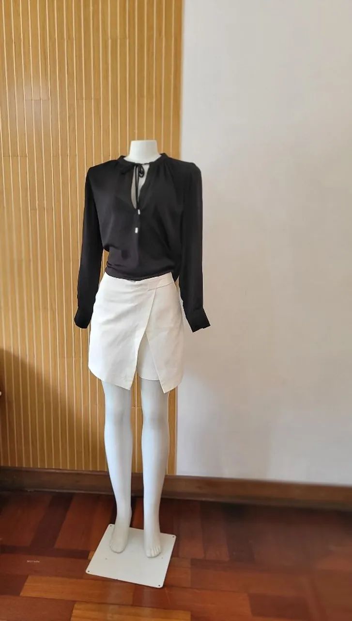 Short saia branco concept tam 36