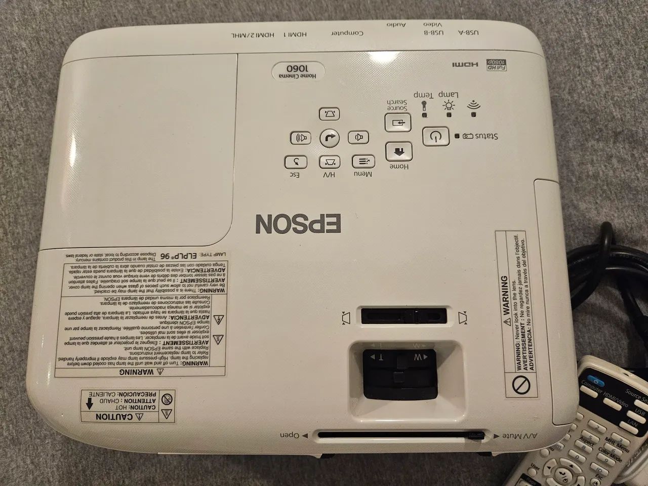 Projetor Epson Home Cinema 1060 (powerlite)  - Foto 2