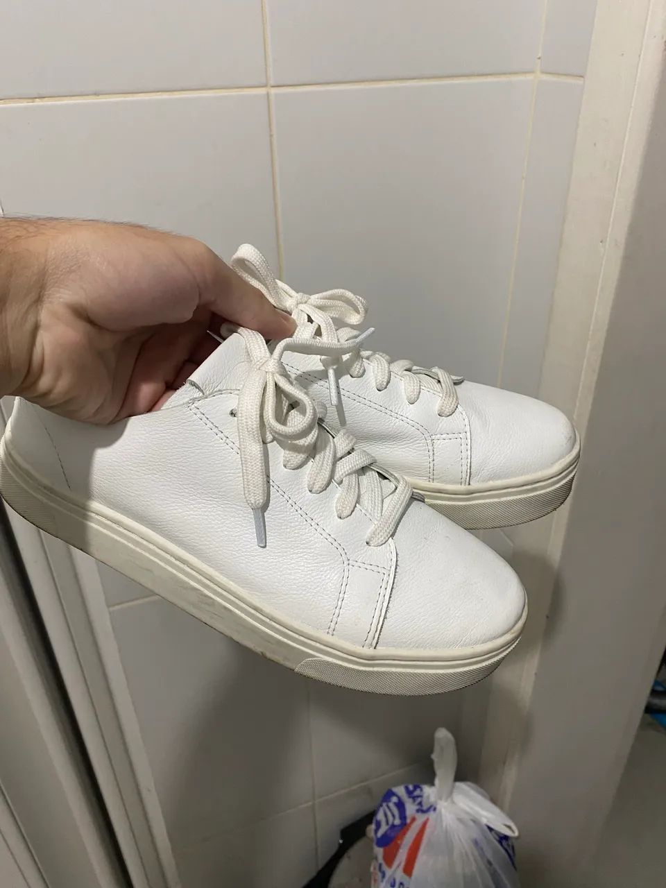 Tênis Casual Plataforma Flatform Branco   - Foto 2