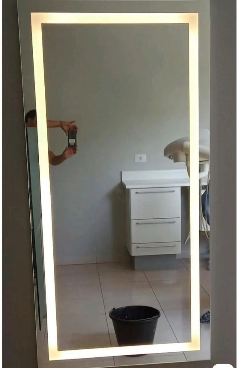 Espelho Jateado LED Elegante e Sofisticado - Foto 2