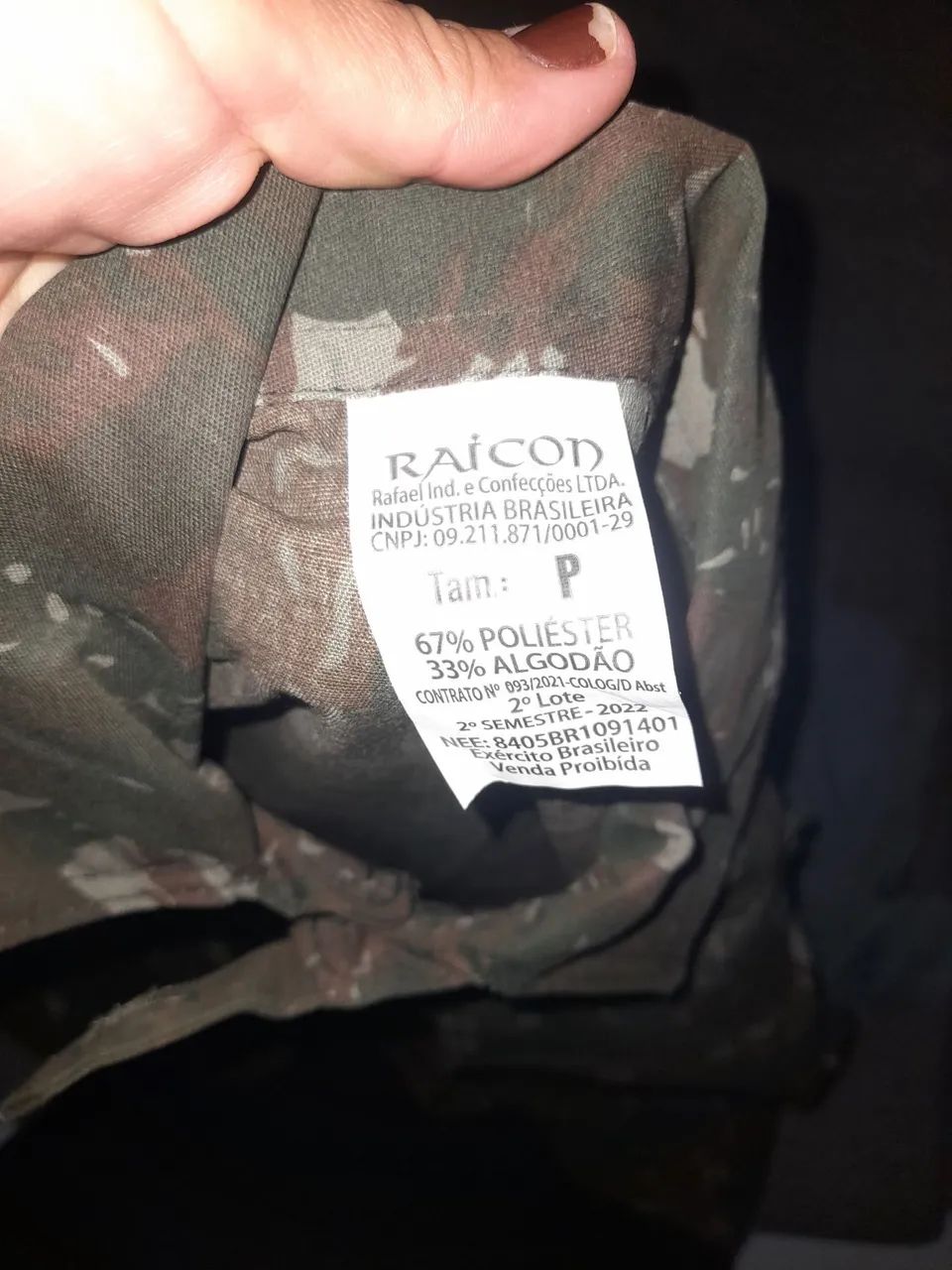 Blusão do exército masculino 
