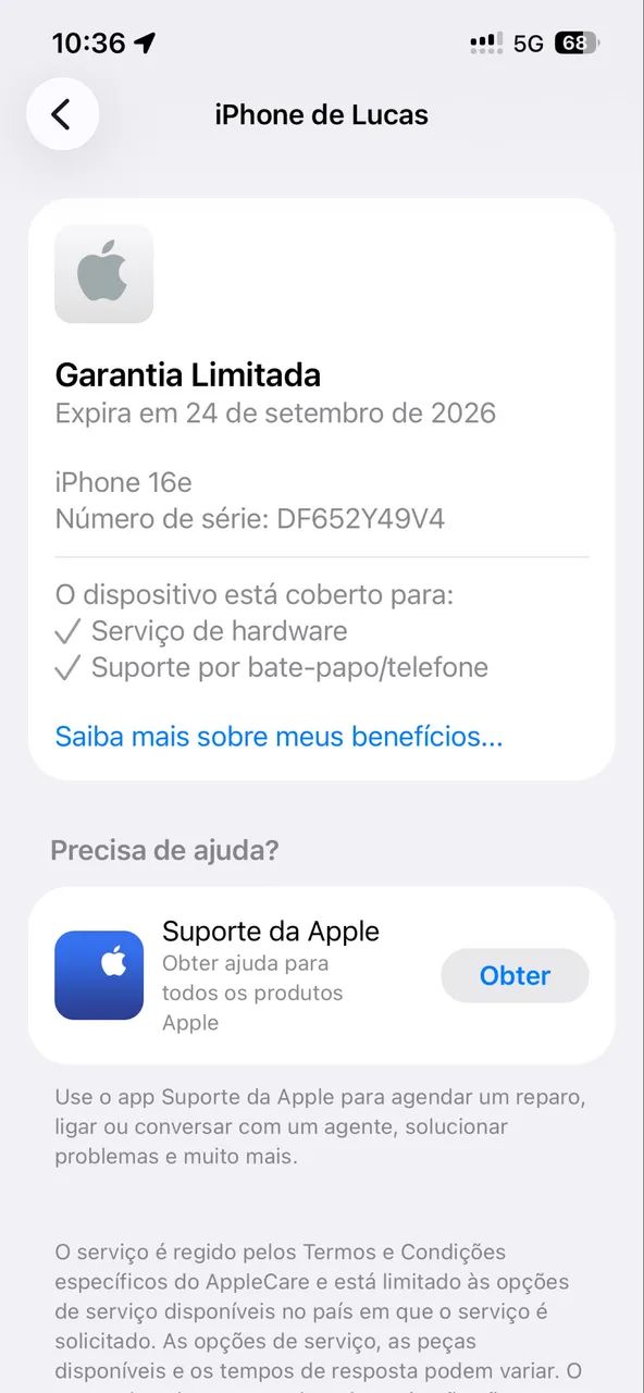 IPHONE 16E 256gigas SÓ PEGA CHIP VIRTUAL  - Foto 4