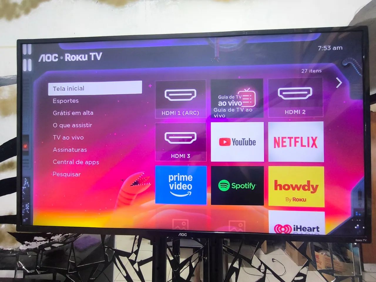 Tv 43 AOC Smart RokuTV 