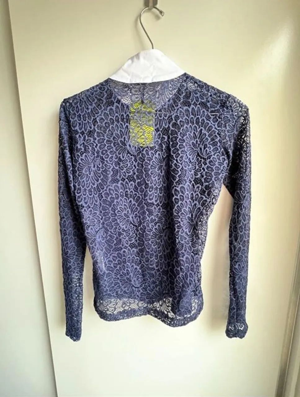 Camisa de Hipismo Lucky_U Azul com Renda - Foto 3