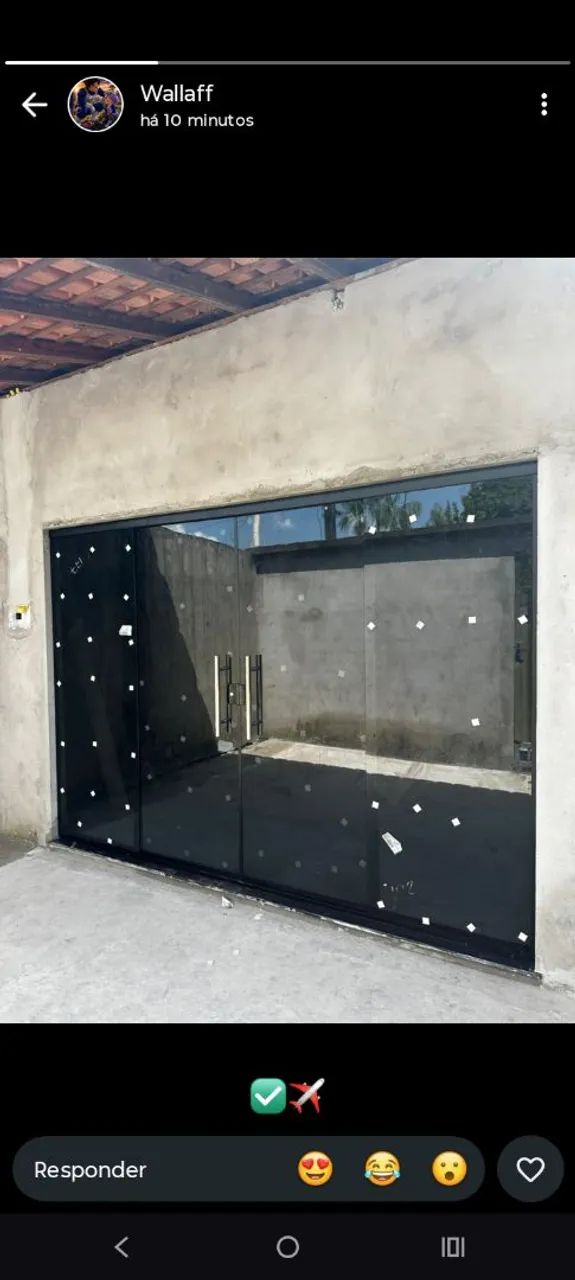 Porta de  vidro 