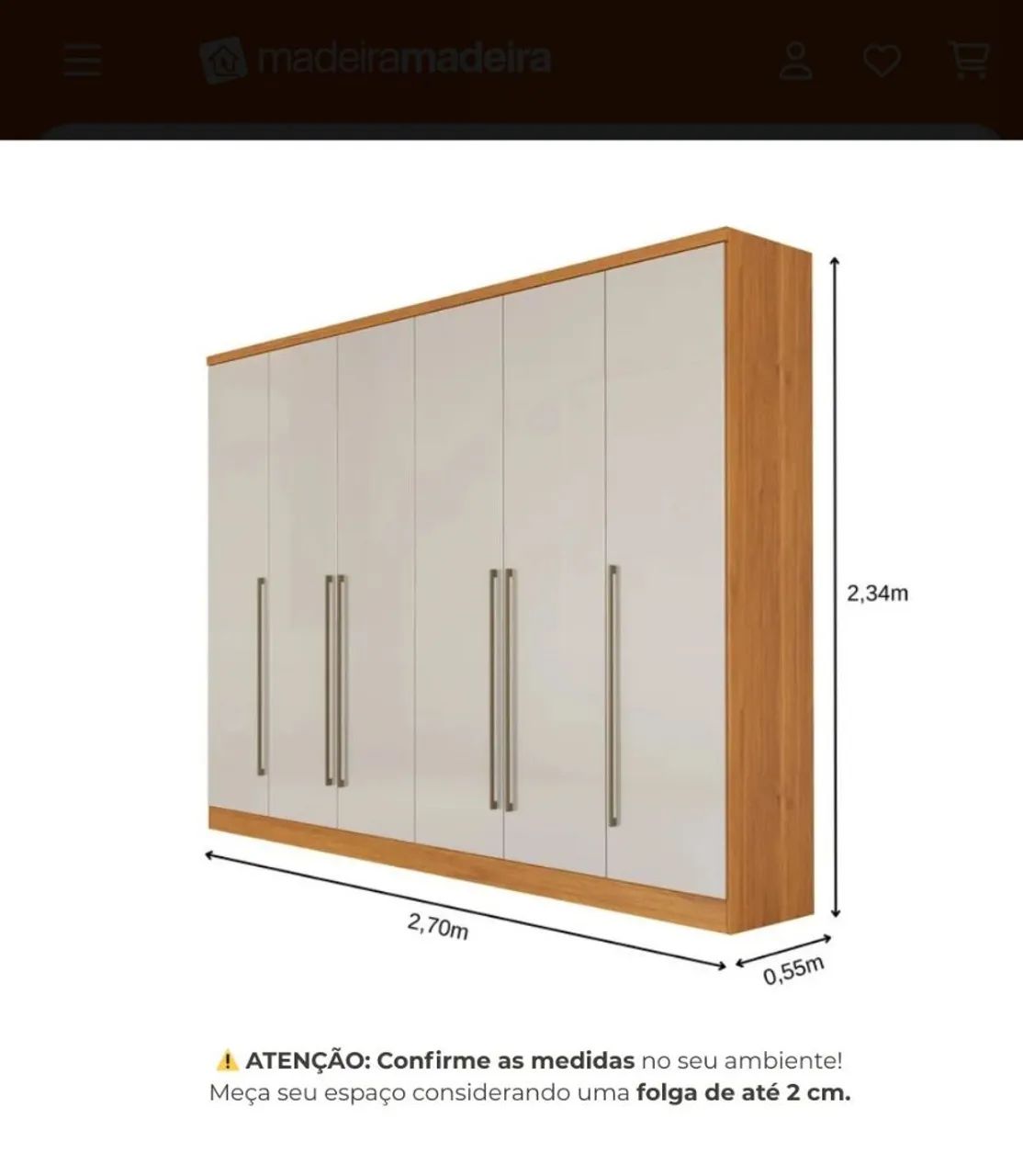 Guarda roupa casal - Foto 4