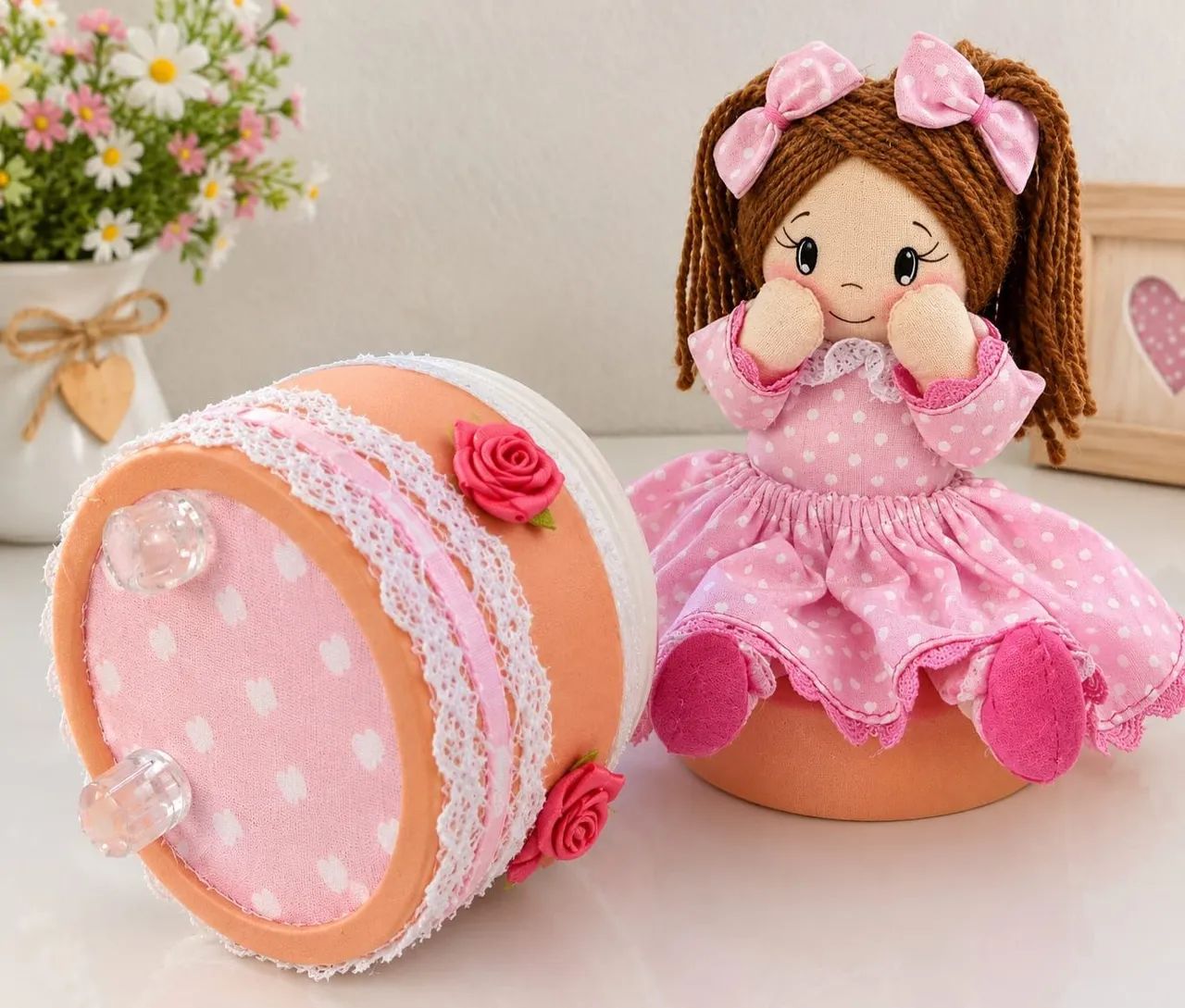 Pote organizador Boneca de Pano - Foto 2