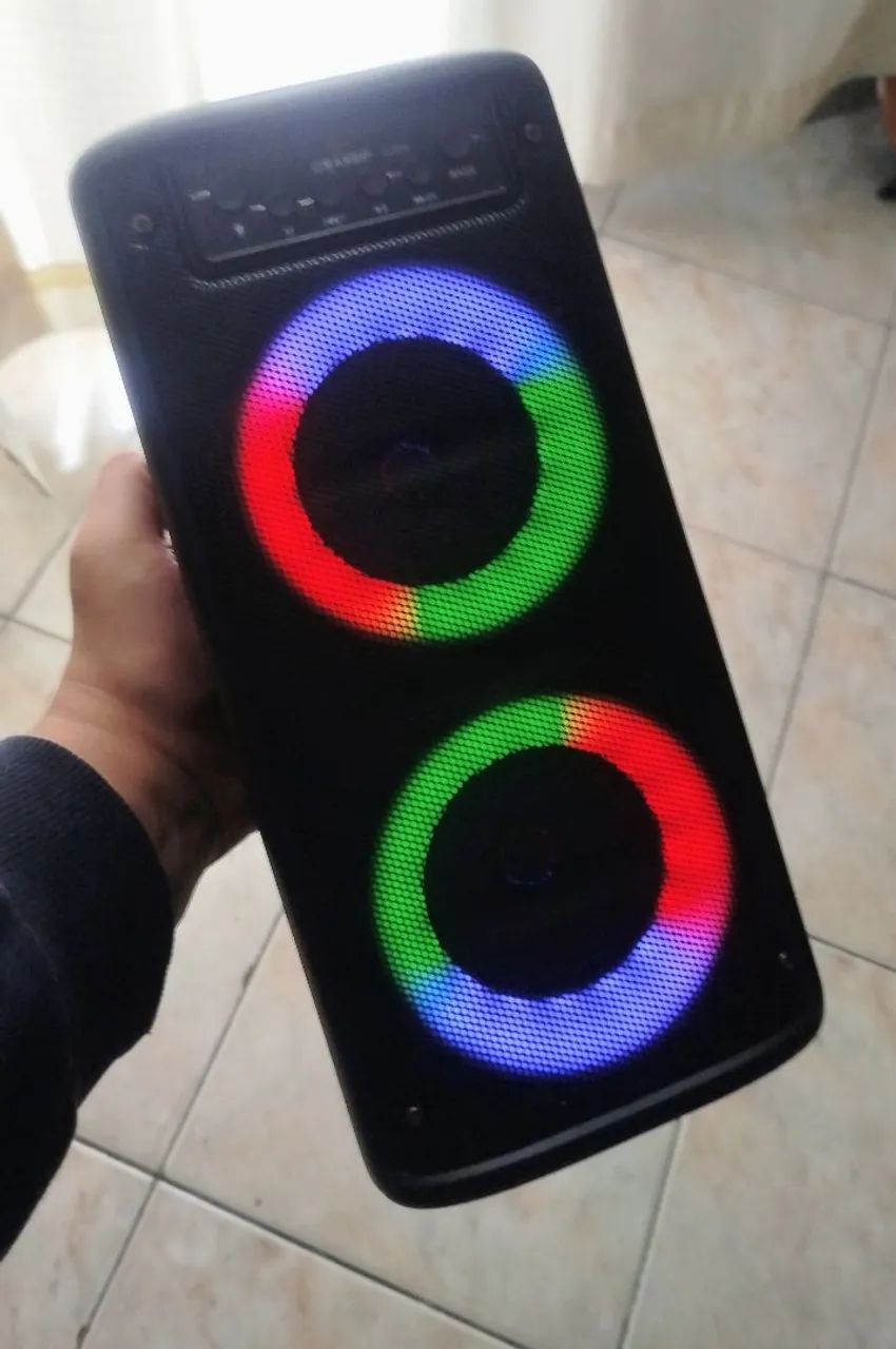 Caixa de Som Grasep D-3206 20W Bluetooth + RGB