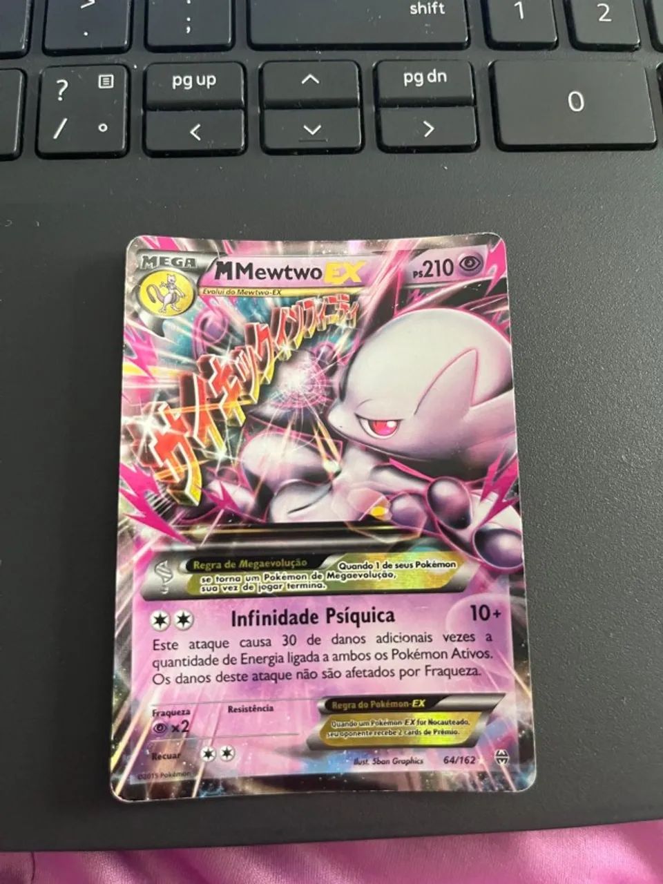 Carta Pokémon - M Mewtwo EX 64/162 