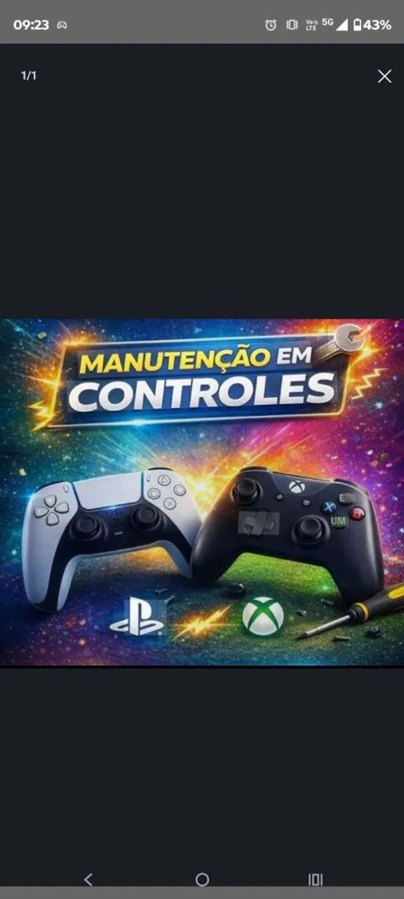 Reparos em controles Sony e Xbox one 
