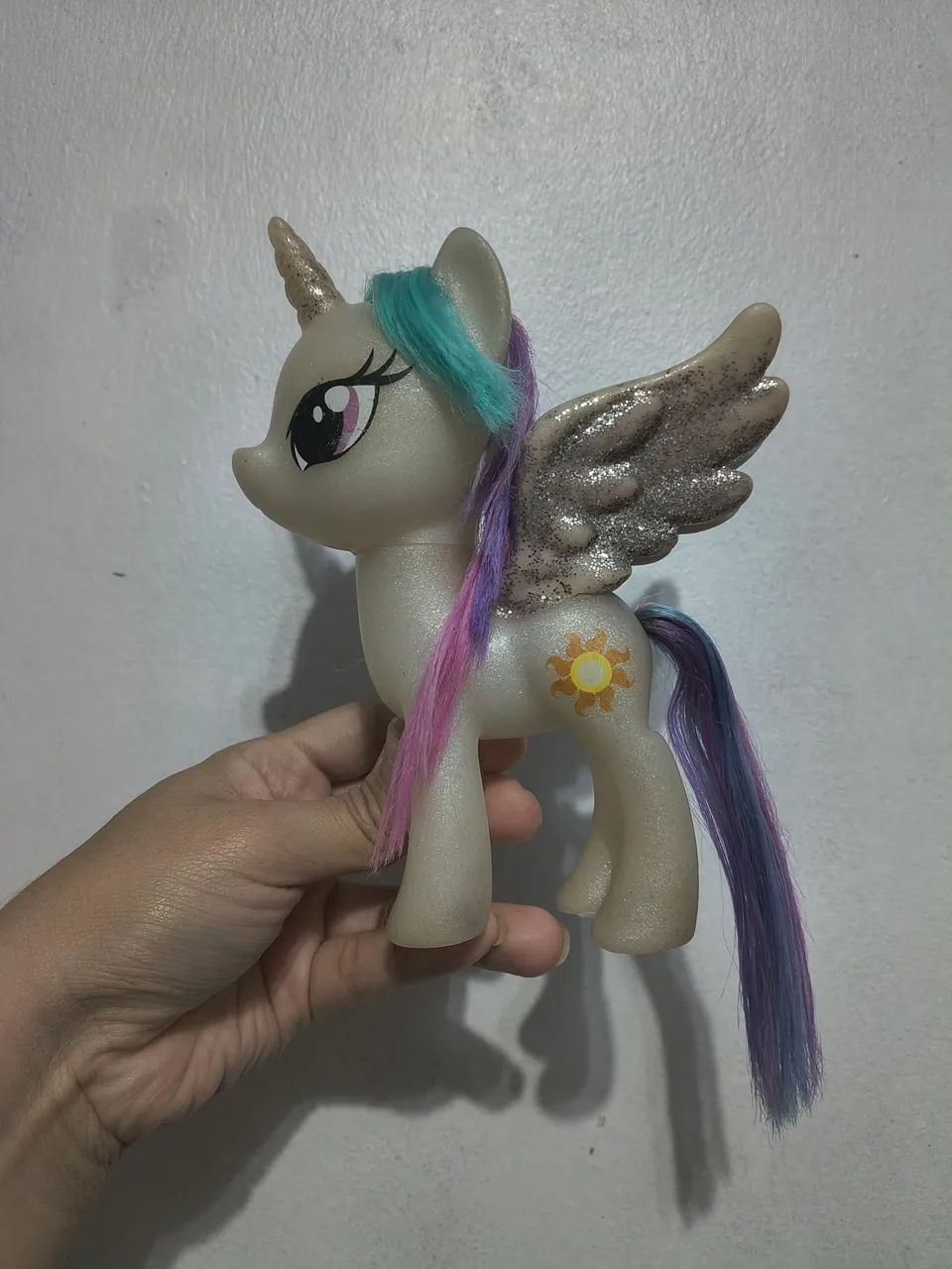 Pônei celestia avariada
