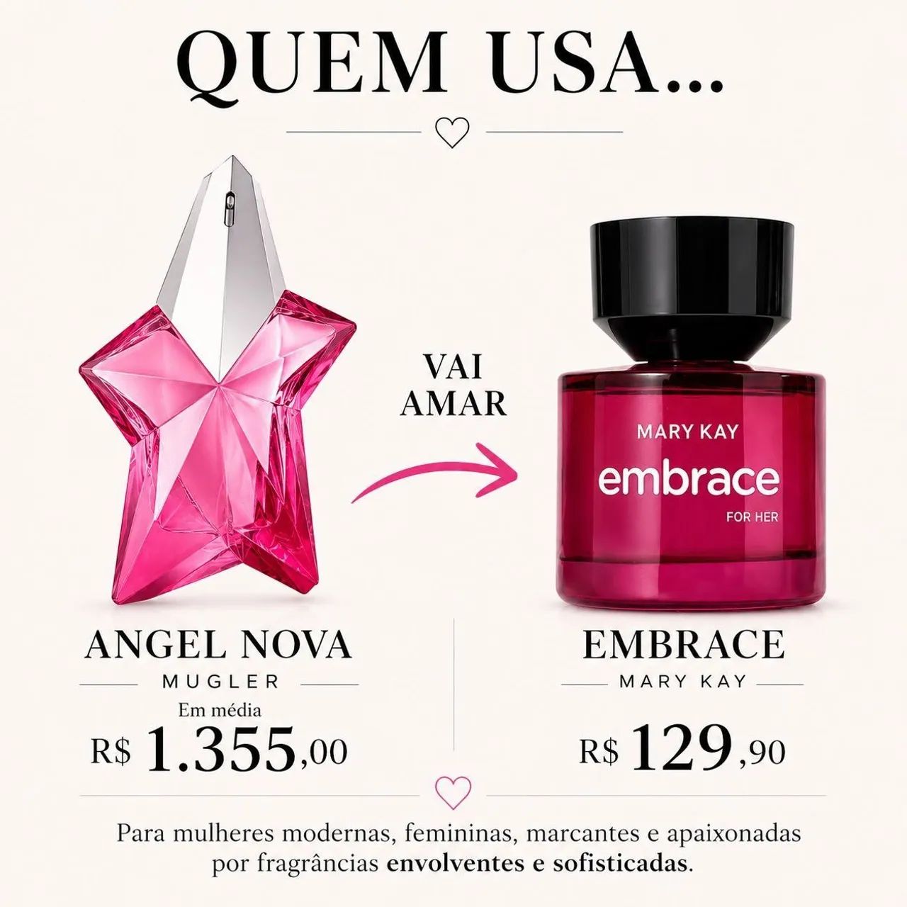 Perfume Embrace feminino da MARY KAY