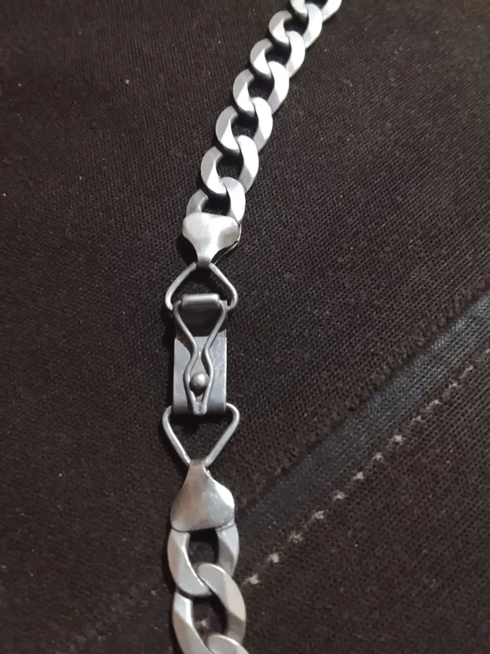 Corrente de prata elegante grande 1200