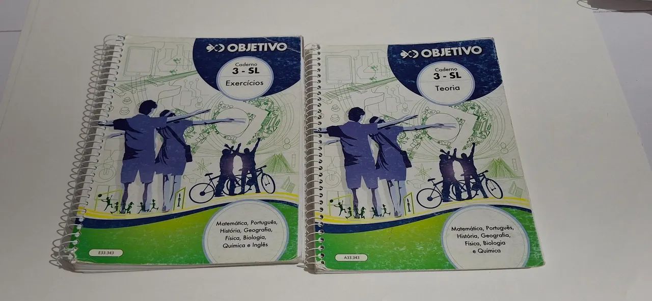 2 Apostilas 3-SL Teoria e Exercícios Objetivo 