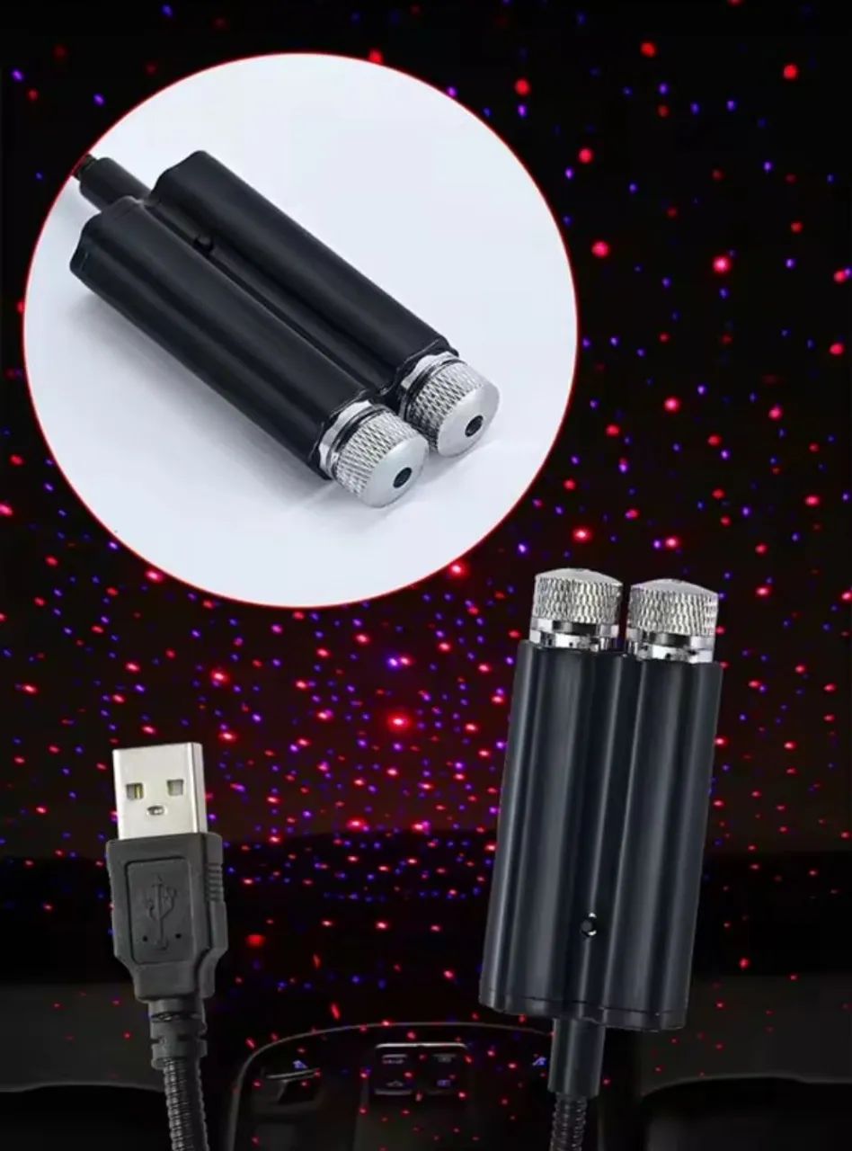 Luminária usb para interior do carro 360 graus  - Foto 2