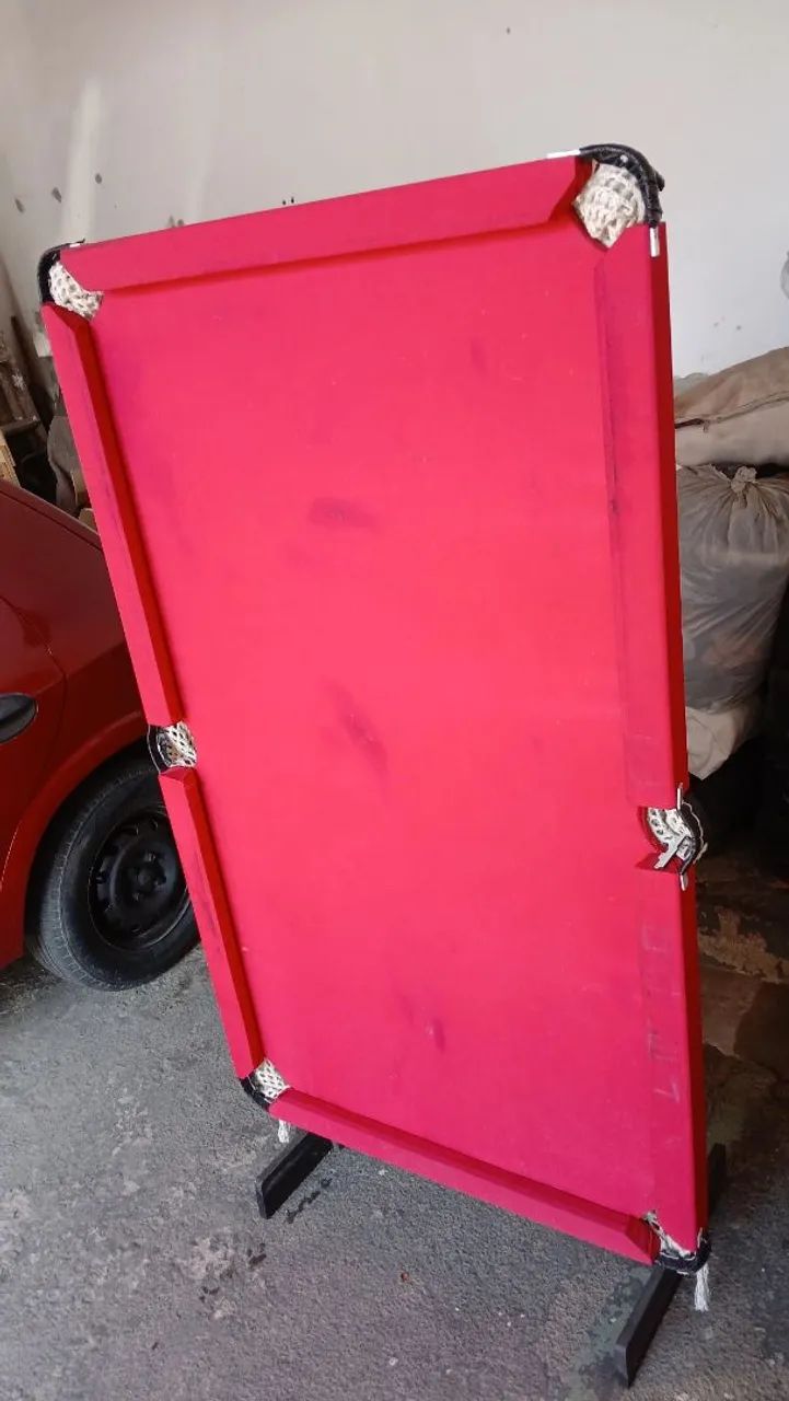 Mesa de sinuca bilhar 1,50x90 mdf completa 2 tacos e bolas - Foto 2