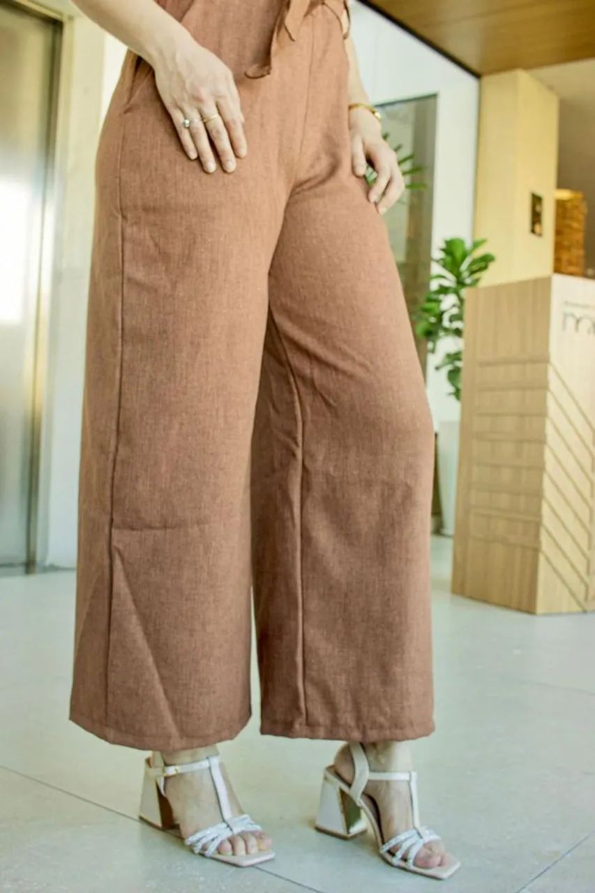 Vestido de linho elastano e macacão  - Foto 5