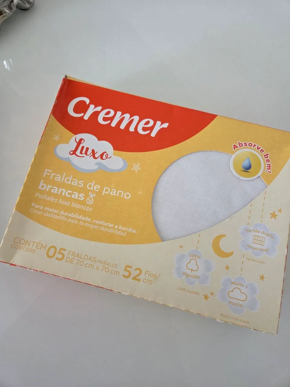 Fralda creme luxo 