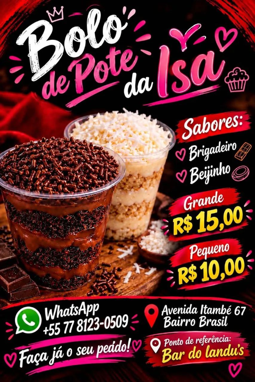 Bolos de pote prontos para entrega!