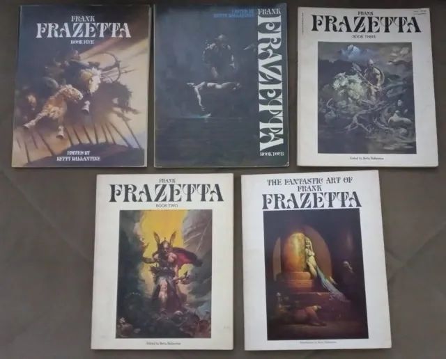 Hqs The Fantastic Art of Frank Frazetta 1-5 Completa -IMP 1